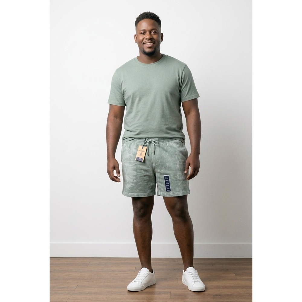 Chubbies Mens Marshland II Pebble Wash Comfort Shorts Green Tie Dye Medium NEW - Picture 7 of 7